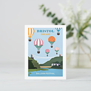 Carte Postale Bristol England festival de ballons