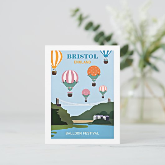 Carte Postale Bristol England festival de ballons (Debout devant)