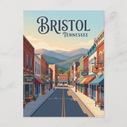 Carte Postale Bristol, Tennessee (Devant)