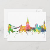 CARTE POSTALE BRISTOL, UK SKYLINE (Devant / Derrière)