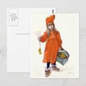 Carte Postale Brita (Iduna) avec bougies et pommes (Devant / Derrière)