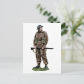 Carte postale britannique 2ème guerre mondiale " T (Debout devant)