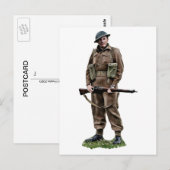 Carte postale britannique 2ème guerre mondiale " T (Devant / Derrière)