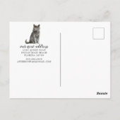 Carte postale britannique Shorthair Cat Moving Fai (Dos)