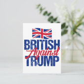 Carte Postale Britanniques contre Trump (Debout devant)