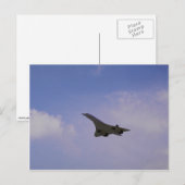 Carte Postale British Aerospace/Aerospatiale Concorde en vol, (Devant / Derrière)