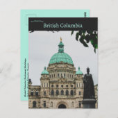 Carte Postale British Columbia Parliament Buildings Canada (Devant / Derrière)