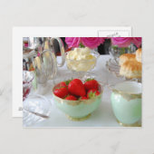 Carte postale British Cream Tea (Devant / Derrière)