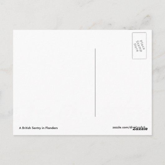 Carte Postale British Sentry (Dos)