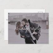 Carte Postale Brittany Modern Photo Simple Repas Choix RSVP (Devant / Derrière)