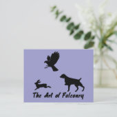 Carte Postale Brittany Spaniel et Falconry (Debout devant)