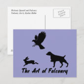 Carte Postale Brittany Spaniel et Falconry (Devant / Derrière)
