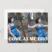 Carte Postale bro, come @ me (Devant / Derrière)