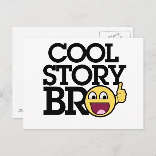 Carte Postale Bro histoire cool (Devant / Derrière)