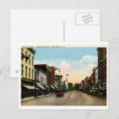 Carte Postale Broad St, Red Bank, NJ Vintage (Devant / Derrière)