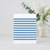 Carte Postale Broad Stripes - Bleu blanc et acier (Debout devant)