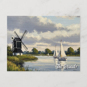 Carte Postale Broads Angleterre Travel
