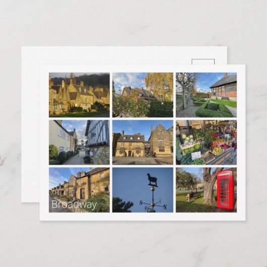 Carte Postale Broadway (Devant / Derrière)