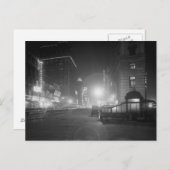 Carte Postale Broadway à la nuit, 1910 (Devant / Derrière)
