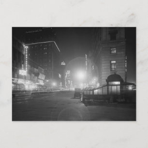 Carte Postale Broadway à la nuit, 1910