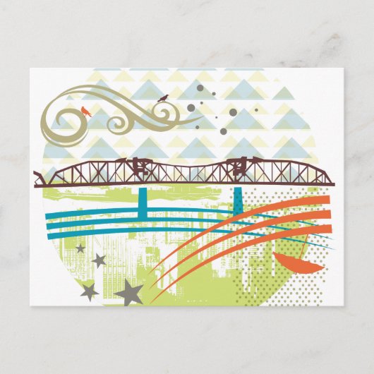 Carte postale Broadway Bridge Portland (Devant)