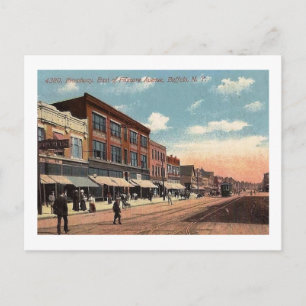 Carte Postale Broadway, Buffalo, New York Vintage
