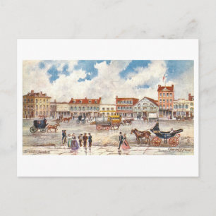 Carte Postale Broadway vintage en 1810, New York City