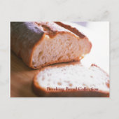 Carte Postale Broaking Bread Recette Card Collection Cheesecake (Devant)