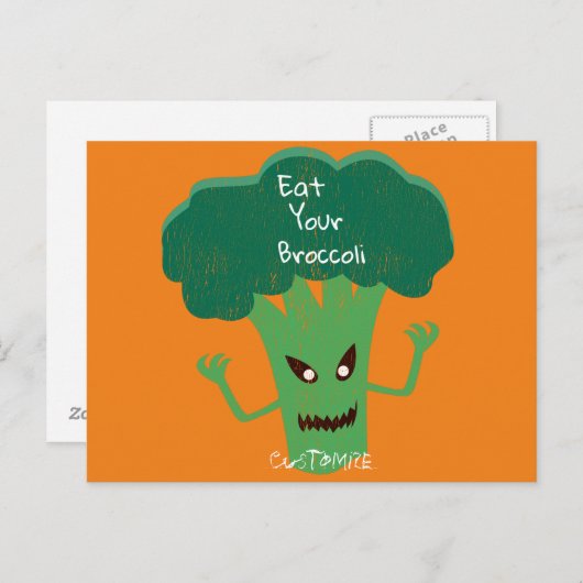Carte Postale Broccoli Thunder_Cove effrayant (Devant / Derrière)
