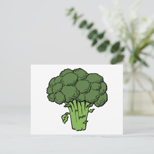 Carte Postale Broccoli vert (Debout devant)