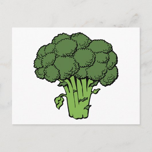 Carte Postale Broccoli vert (Devant)