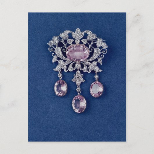 Carte Postale Broche en forme de fleur, vers 1780 (Devant)