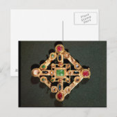 Carte Postale Broche sous forme de croix grecque (Devant / Derrière)