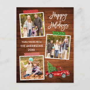 Carte Postale Brochure Script Batterie Bois Vintage Camion vacan