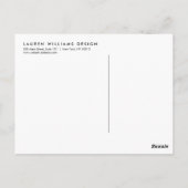 Carte Postale Brochures Abstraites Faux Gold sur Grey (Dos)