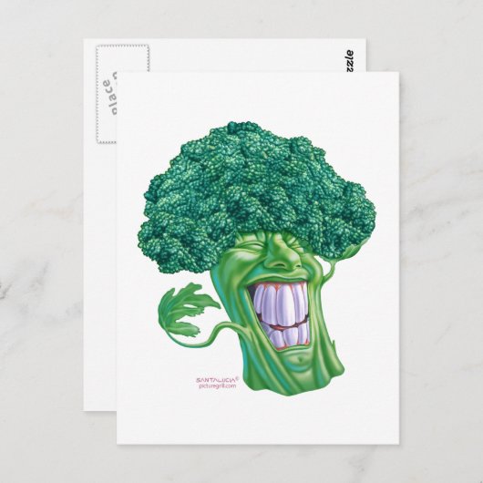 Carte Postale brocoli (Devant / Derrière)
