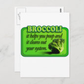 Carte Postale brocoli (Devant / Derrière)