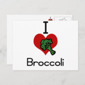 Carte Postale Brocoli de coeur (Devant / Derrière)