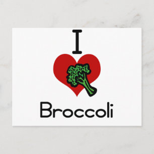 Carte Postale Brocoli de coeur