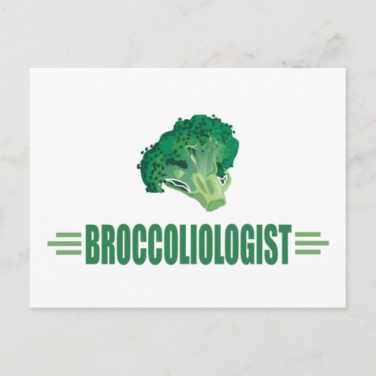 Carte Postale Brocoli drôle (Devant)