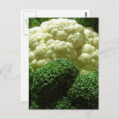 Carte Postale Brocoli et chou-fleur (Devant / Derrière)