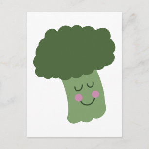 Carte Postale Brocoli heureux