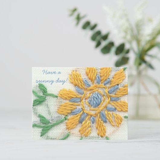 Carte postale Brodée Daisy (Debout devant)