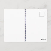 Carte Postale Broderie bleue (Dos)