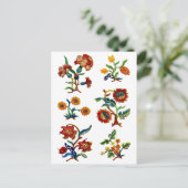 Carte Postale Broderie Castlemane Jacobean (Debout devant)