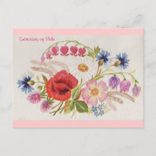 Carte Postale Broderie de Muhu Postcard 1