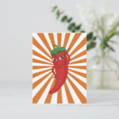 Carte Postale Broderie Red Hot Pepper Diva Faux (Debout devant)