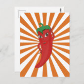 Carte Postale Broderie Red Hot Pepper Diva Faux (Devant / Derrière)