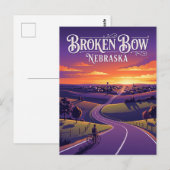 Carte Postale Broken Bow États-Unis (Devant / Derrière)