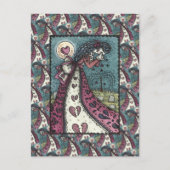 CARTE POSTALE BROKEN HEARDISE WEEPING VALENTINE, CEMETERY GOTH (Devant)